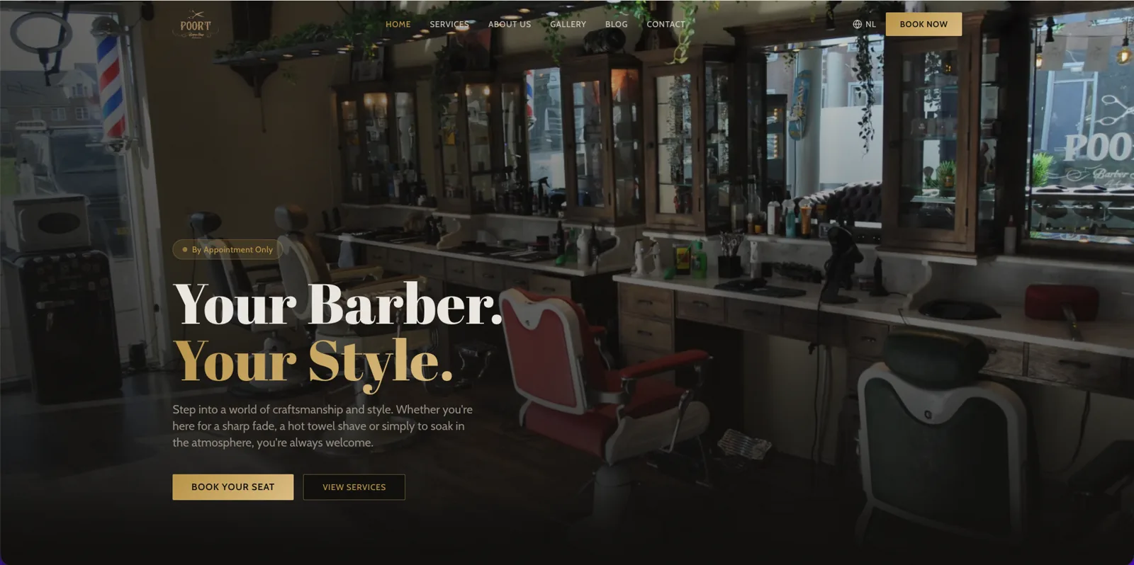 Screenshot Barber Poort Almere