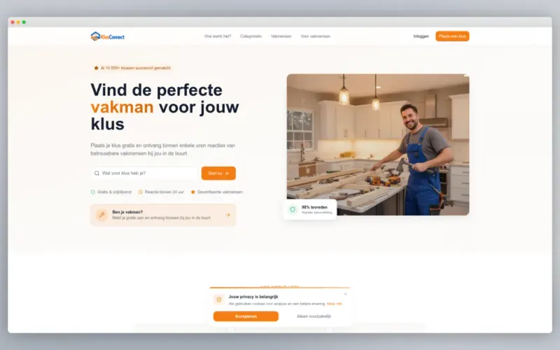Klus-Connect — site door Dutchify