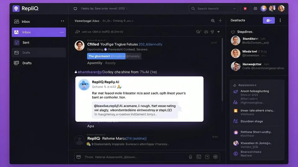 RepliQ AI Mail Dashboard